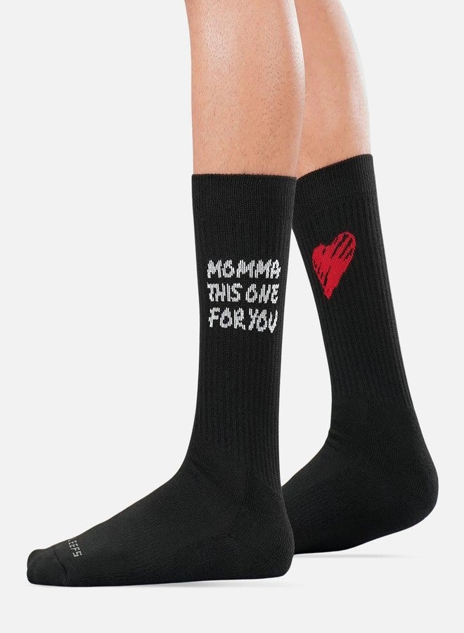 SLEEFS Momma Black Crew Socks - Image 2
